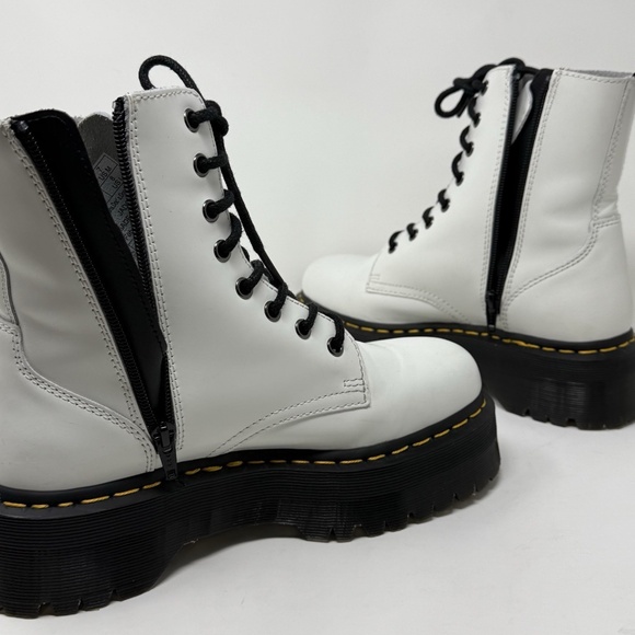 Dr. Martens White Jadon Platform Boots Women’s Size US 8 EU 39 - Picture 10 of 15